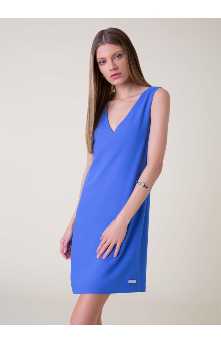Vestido Constantine Recorte Royal