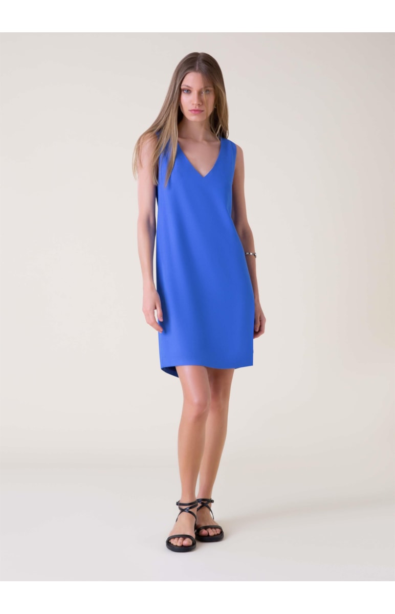 Vestido Constantine Recorte Royal