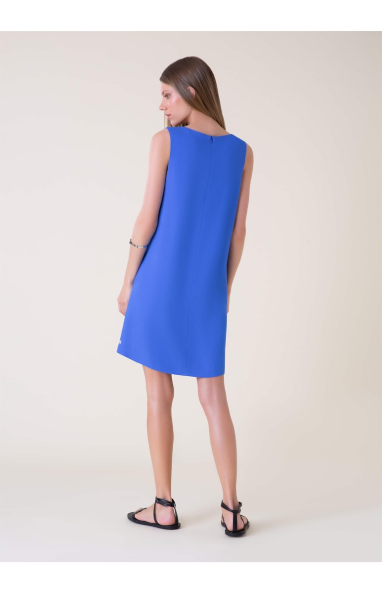 Vestido Constantine Recorte Royal
