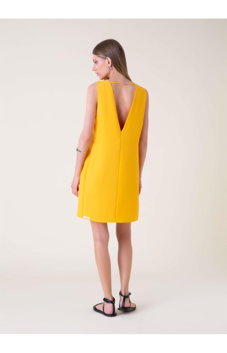 Vestido Crepe Paris Amarelo