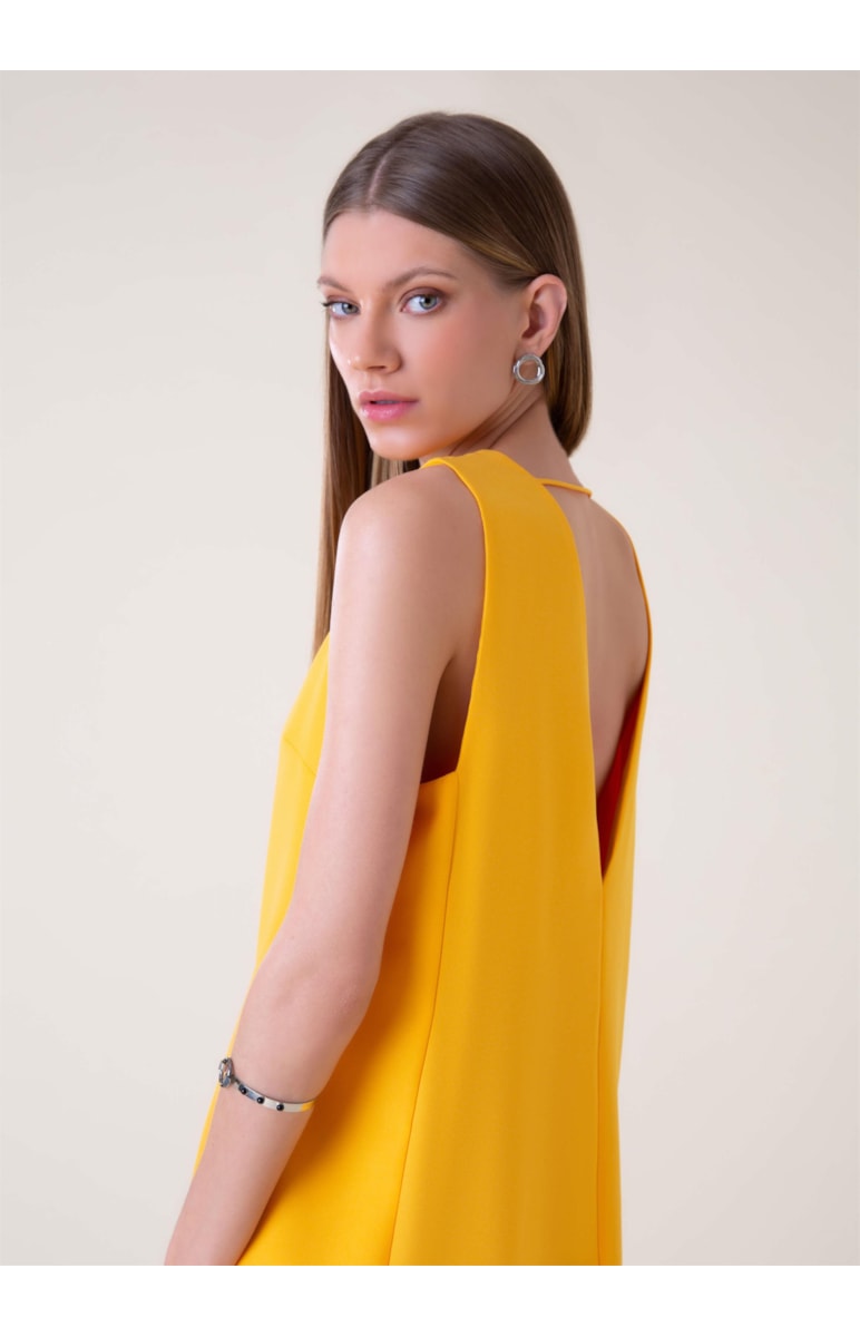 Vestido Crepe Paris Amarelo