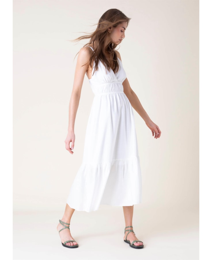 Vestido Crinckle Off White