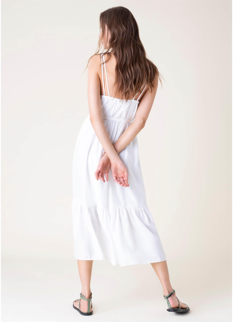Vestido Crinckle Off White