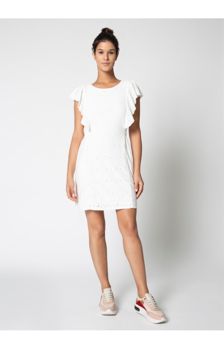 Vestido Curto Mc Godê Laise Off White