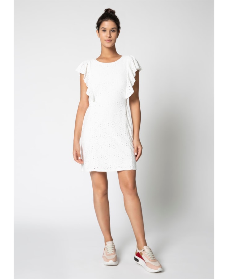 Vestido Curto Mc Godê Laise Off White