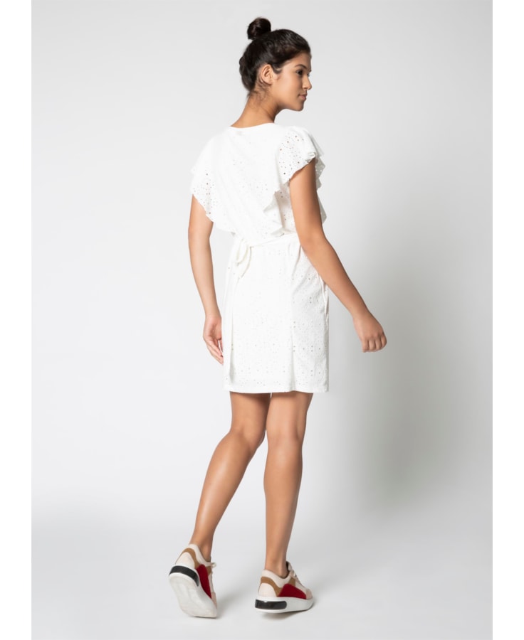 Vestido Curto Mc Godê Laise Off White