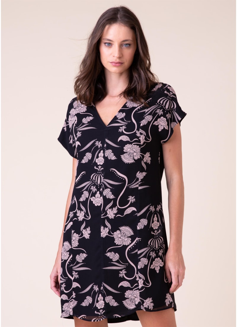 Vestido Curto Seda Rosê