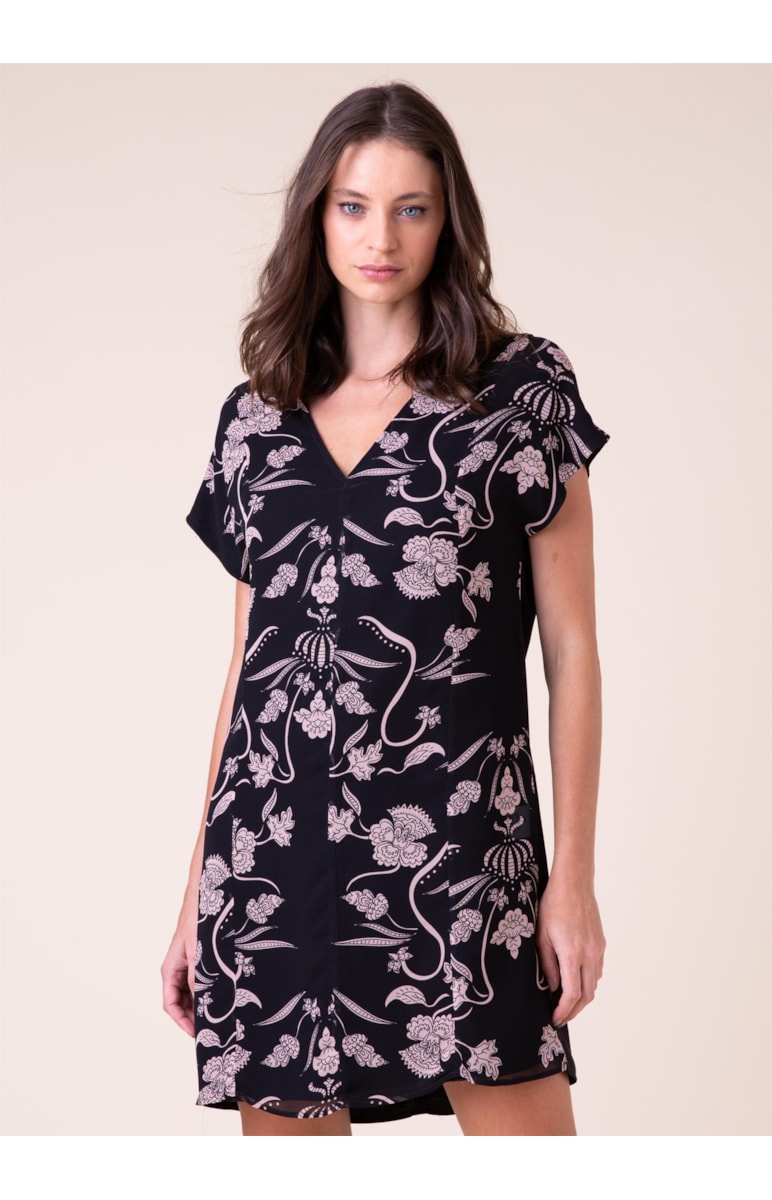 Vestido Curto Seda Rosê