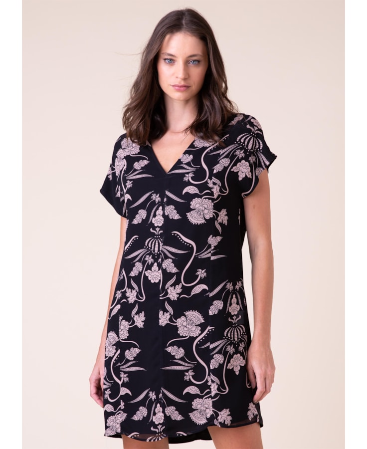 Vestido Curto Seda Rosê
