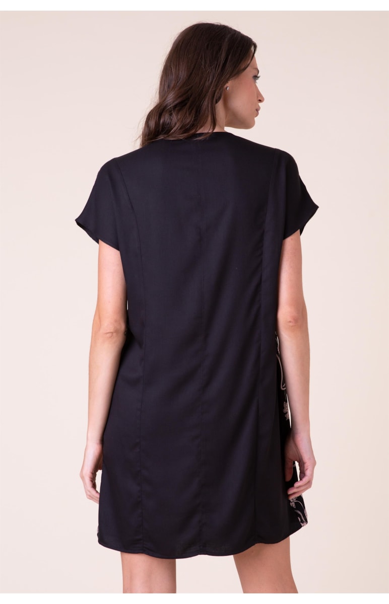 Vestido Curto Seda Rosê