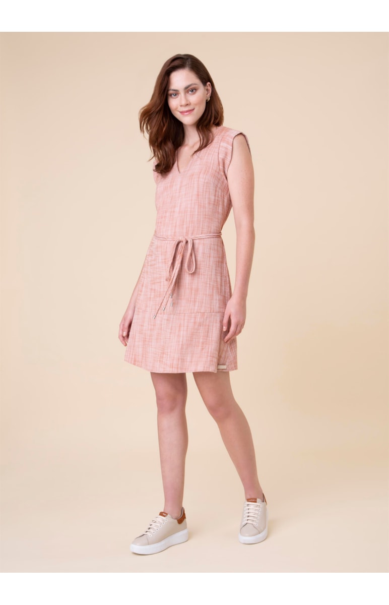 Vestido Curto Sem Manga Terra