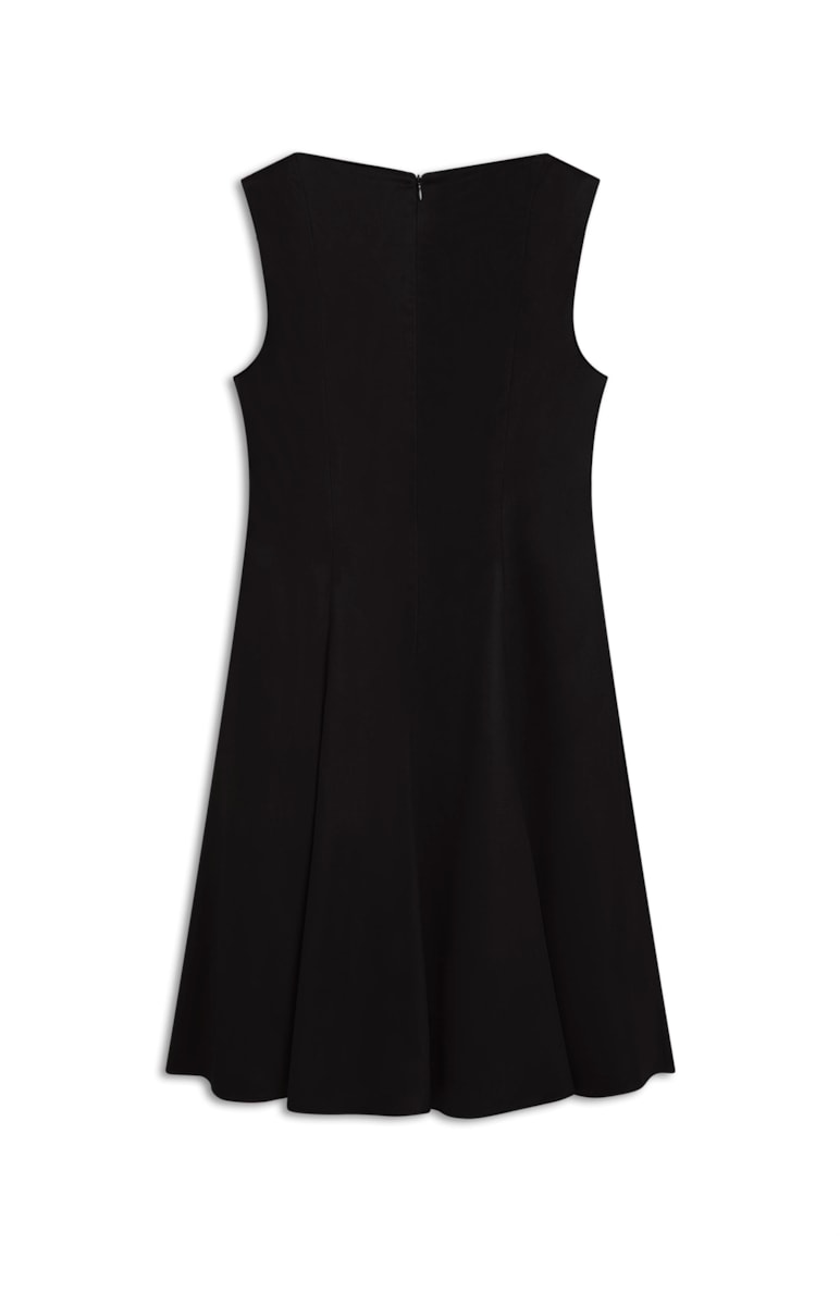 Vestido de Nesgas Alfa Basic Preto