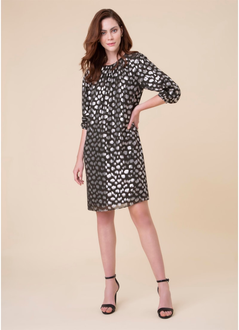 Vestido Devore Preto