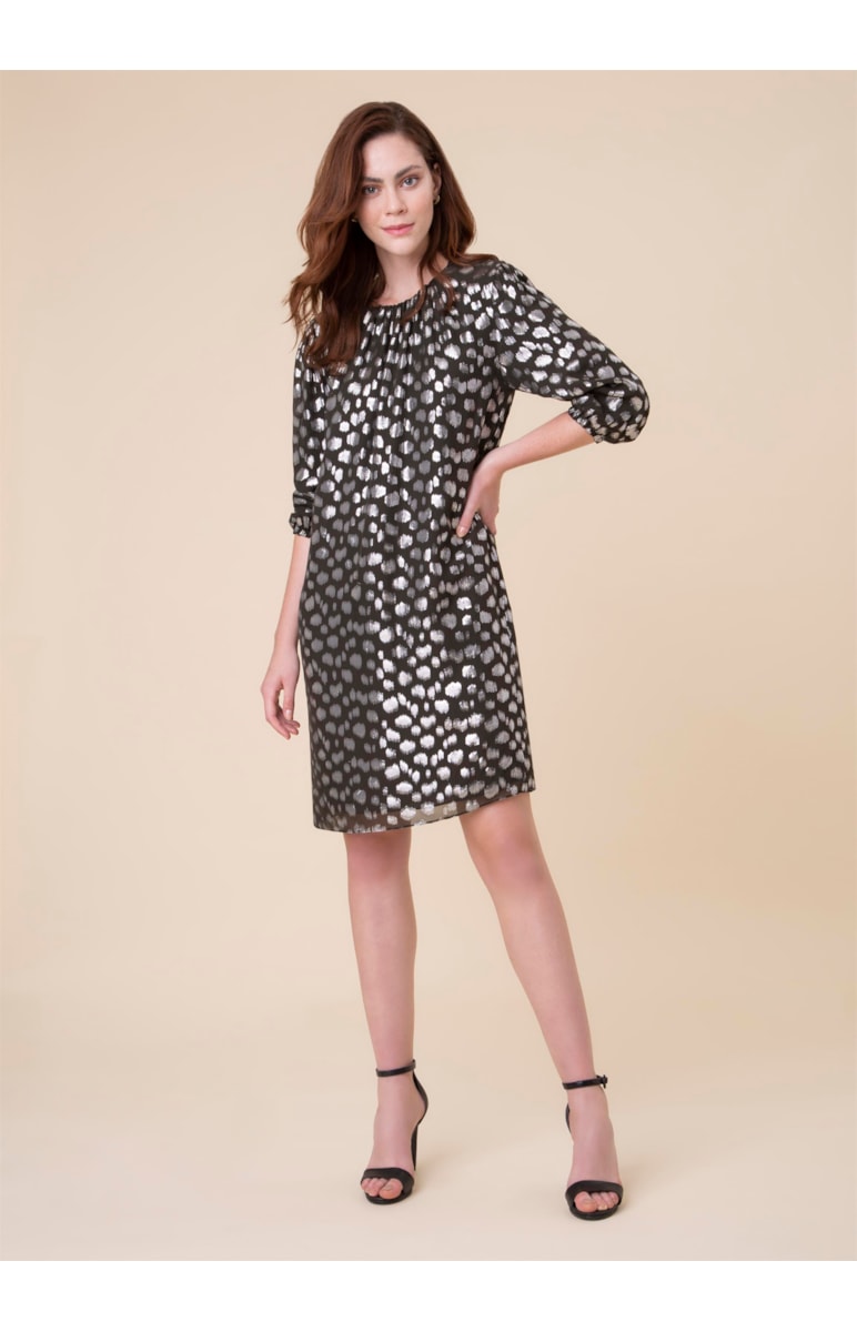 Vestido Devore Preto