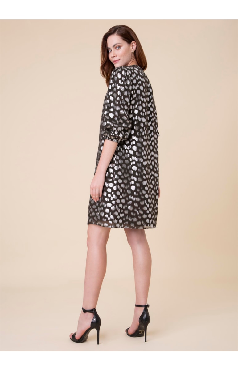 Vestido Devore Preto