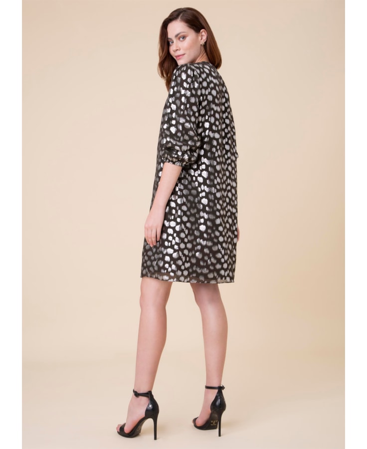 Vestido Devore Preto