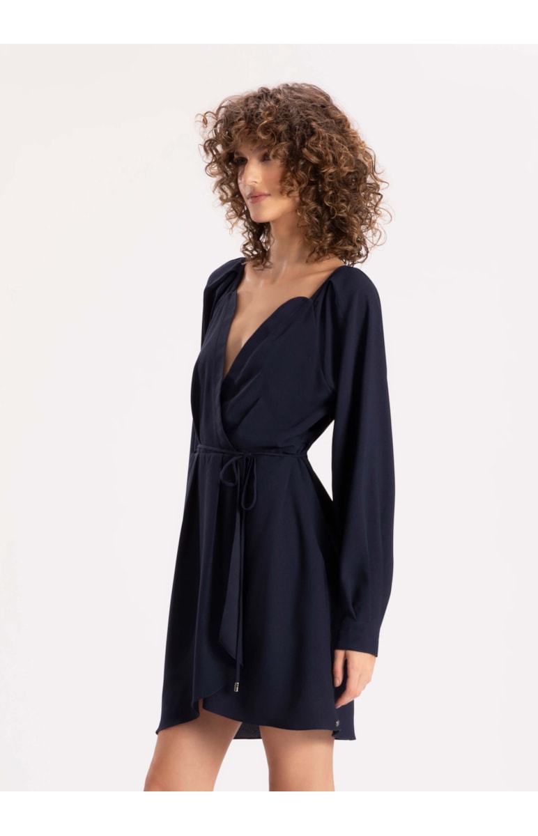 Vestido Duomo Transpasse Dark Navy