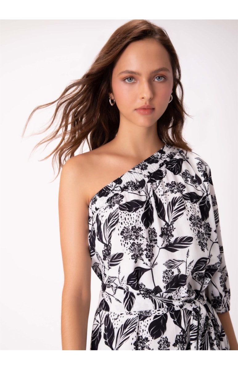 Vestido Garden Midi Ombro So Branco