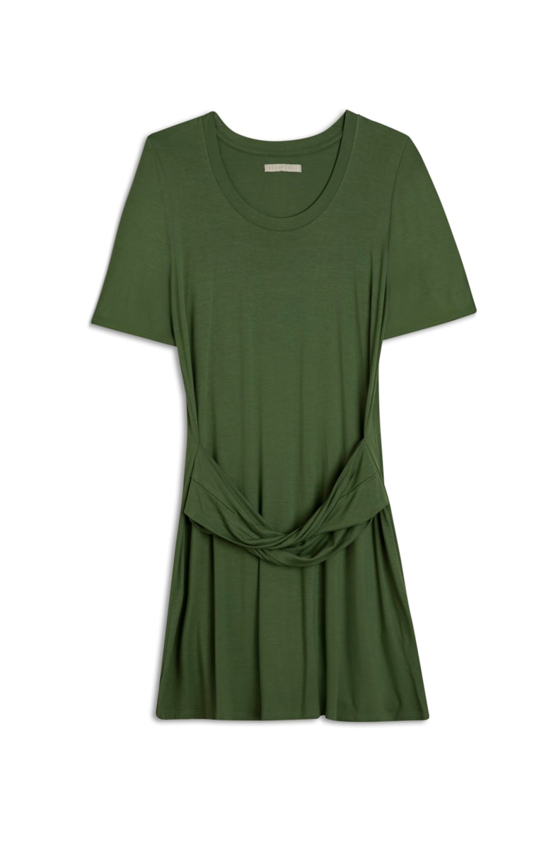 Vestido Godê Básico Verde Claro
