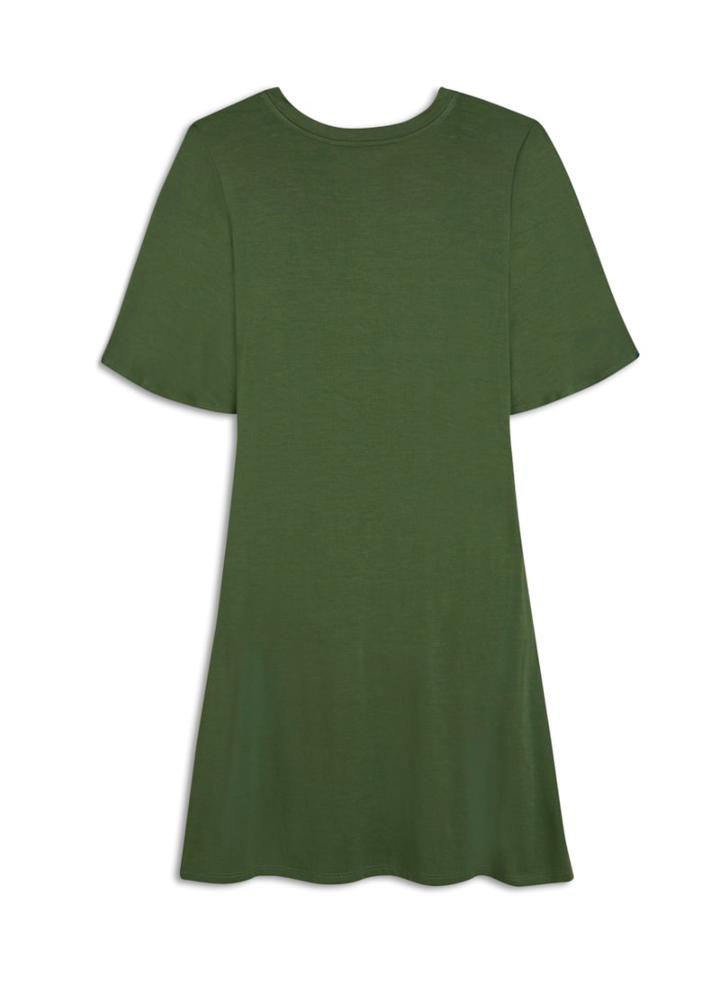 Vestido Godê Básico Verde Claro