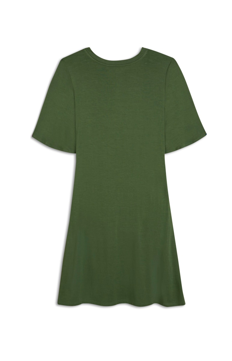 Vestido Godê Básico Verde Claro