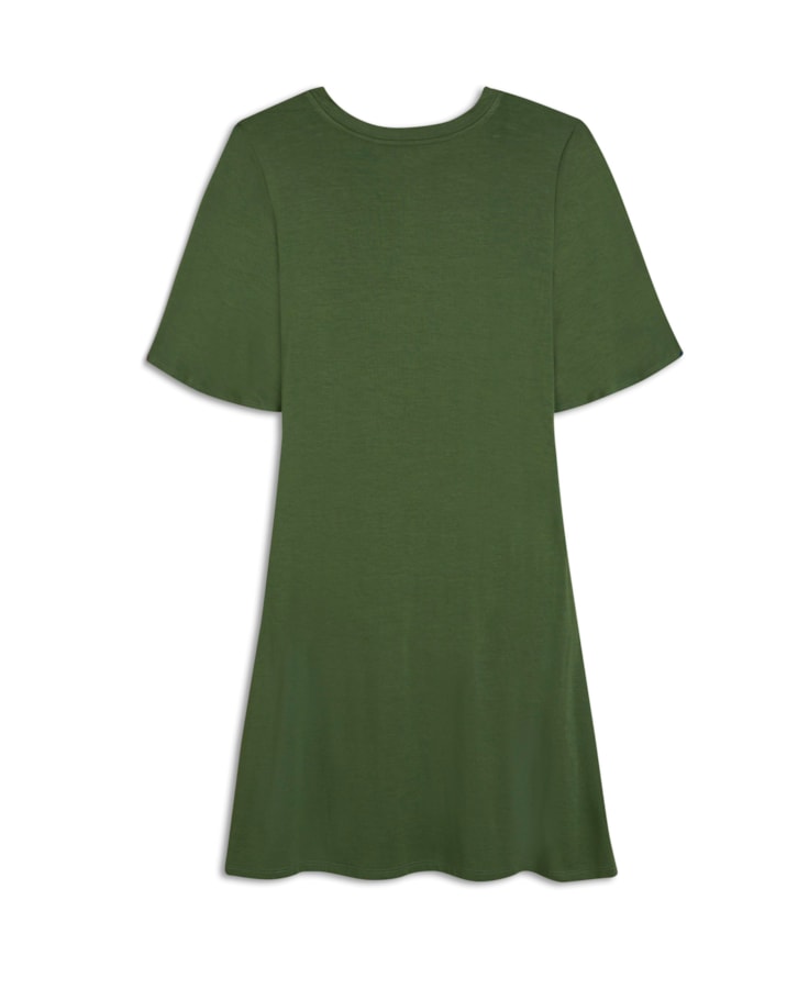 Vestido Godê Básico Verde Claro