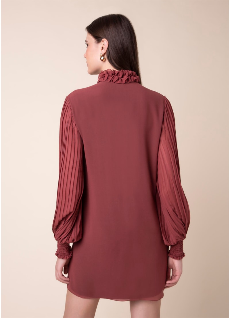 Vestido Gola Vitoriana Terra