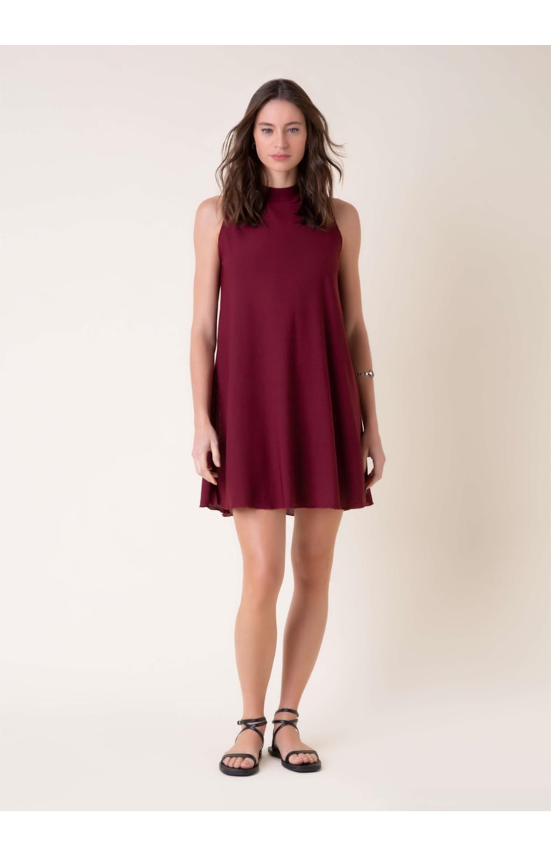 Vestido Indie Bordeaux