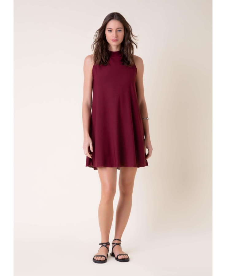 Vestido Indie Bordeaux