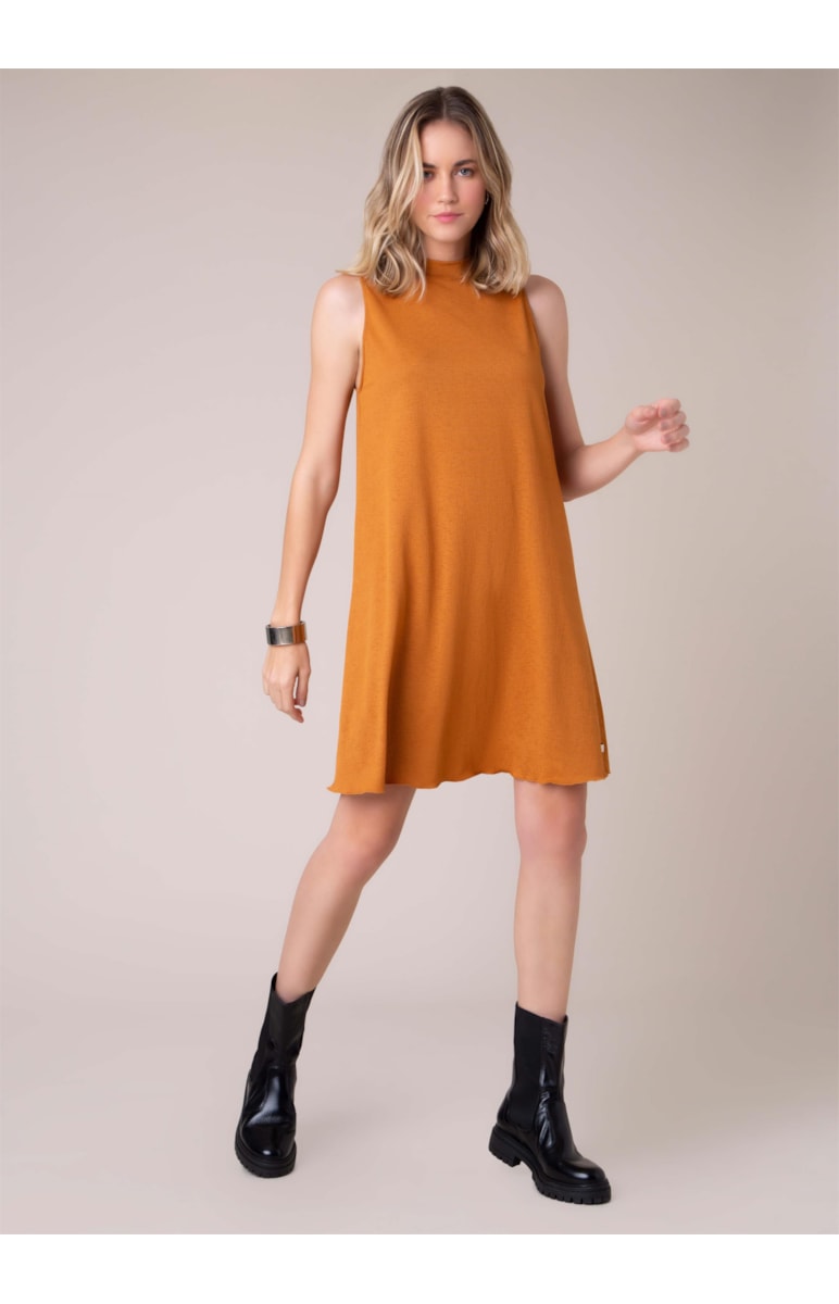 Vestido Indie Camel
