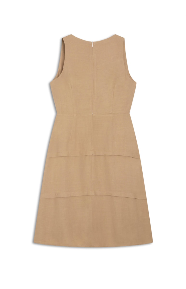 Vestido Janina Caqui