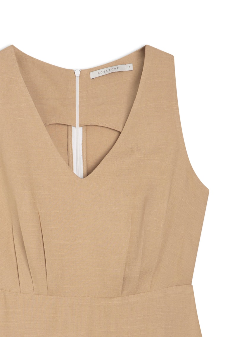 Vestido Janina Caqui
