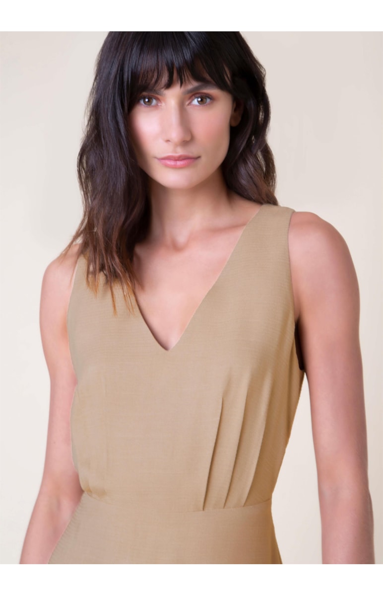 Vestido Janina Caqui