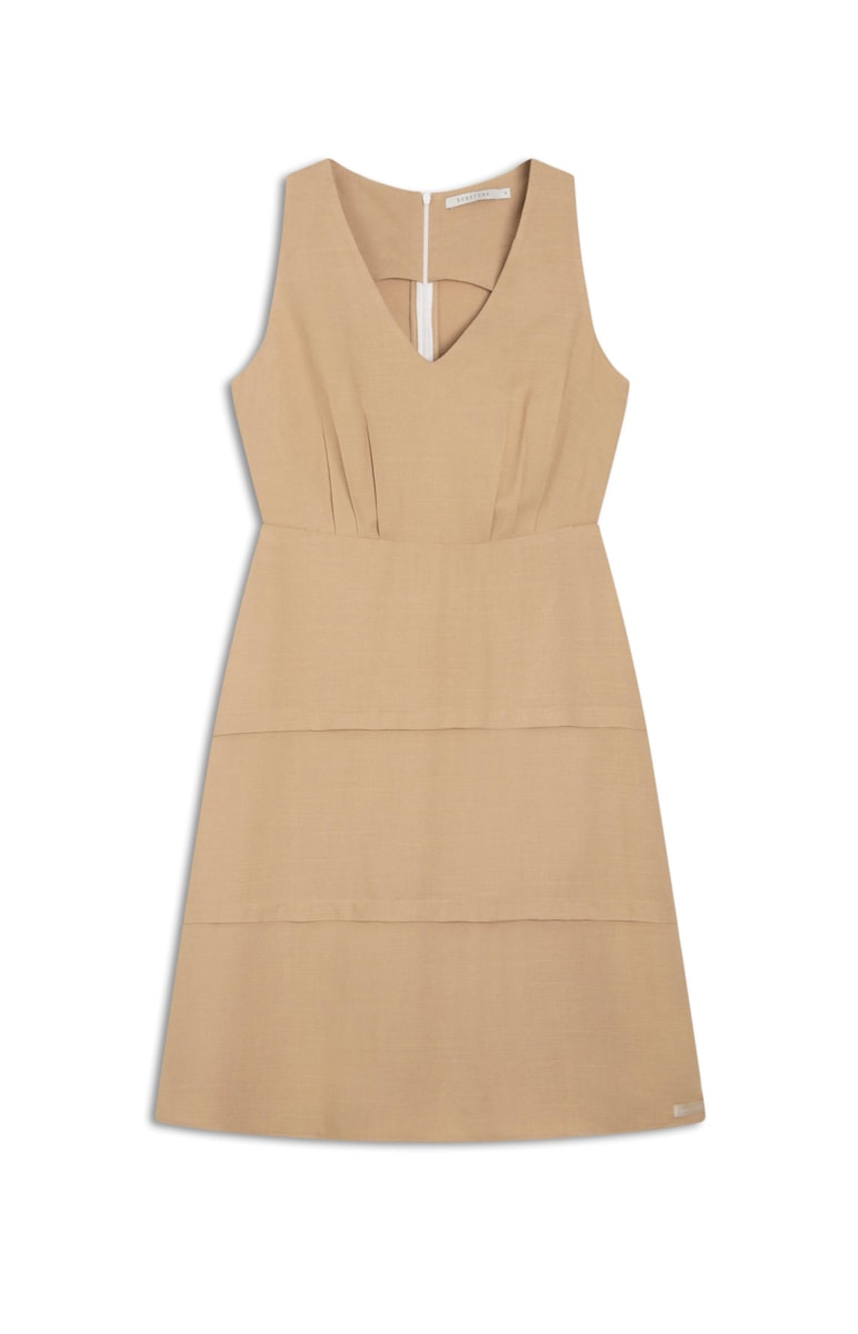 Vestido Janina Caqui