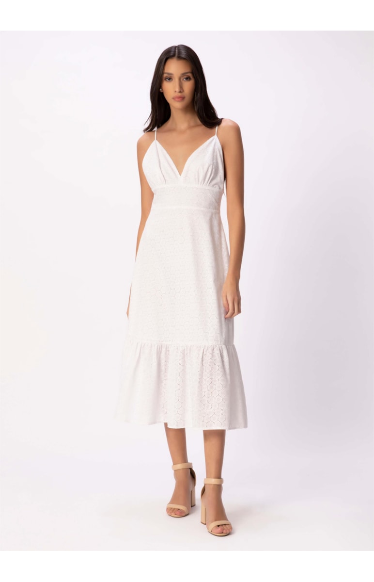 Vestido Laise Summer Midi Branco