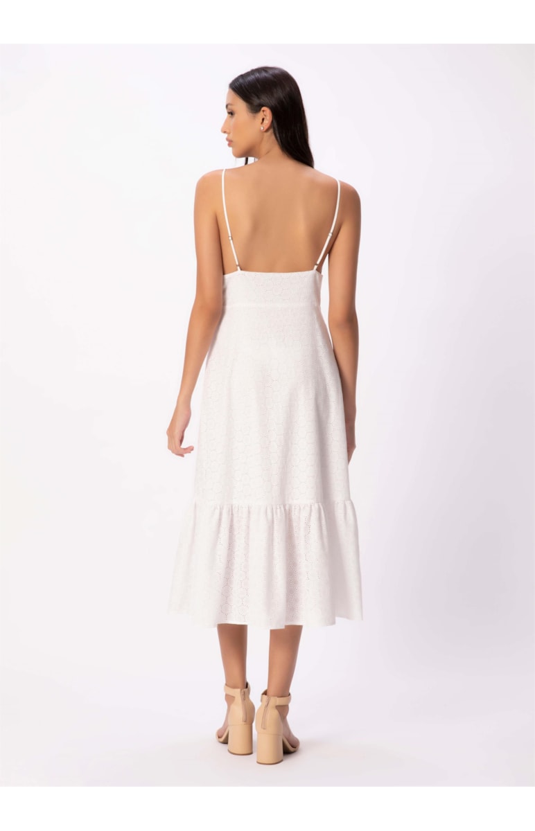 Vestido Laise Summer Midi Branco