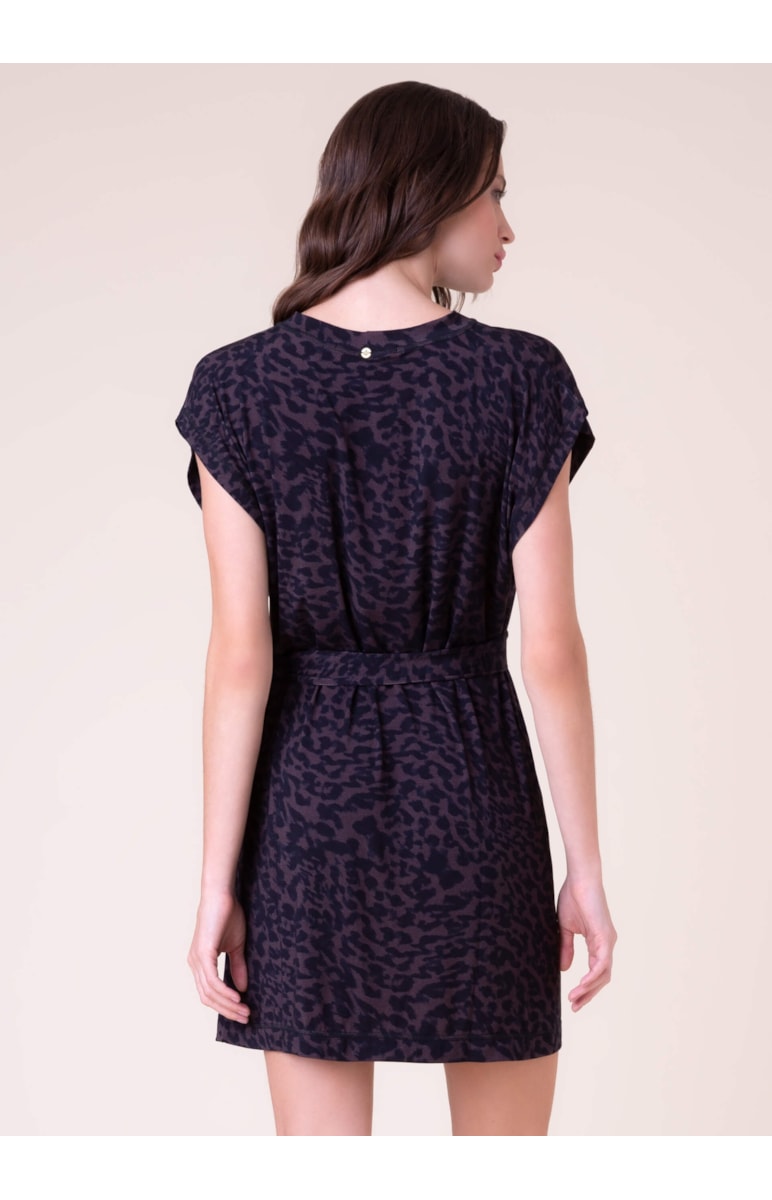 Vestido Leopardo Marrom