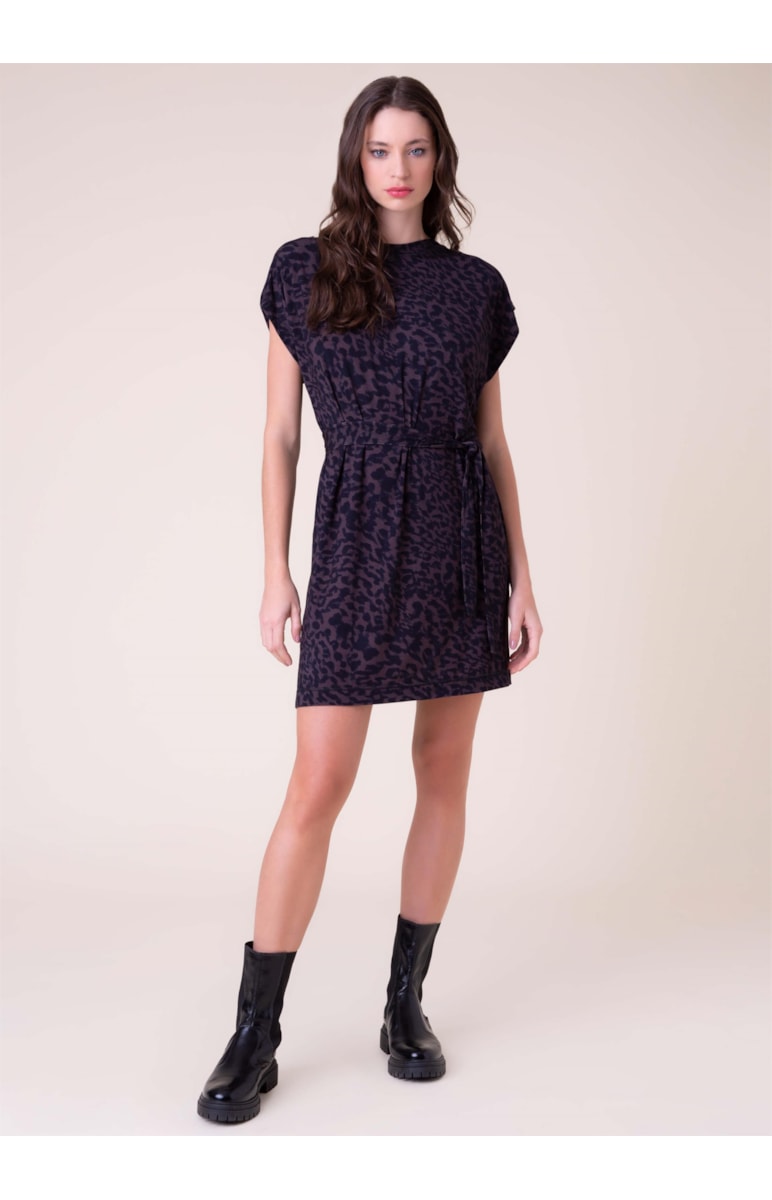 Vestido Leopardo Marrom
