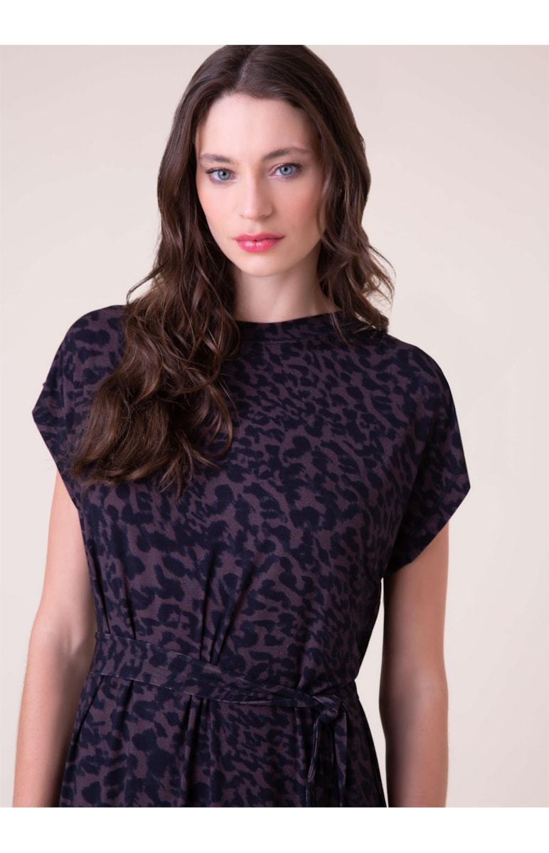 Vestido Leopardo Marrom