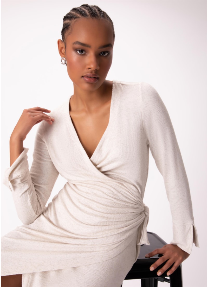 Vestido Linho Amarração Natural