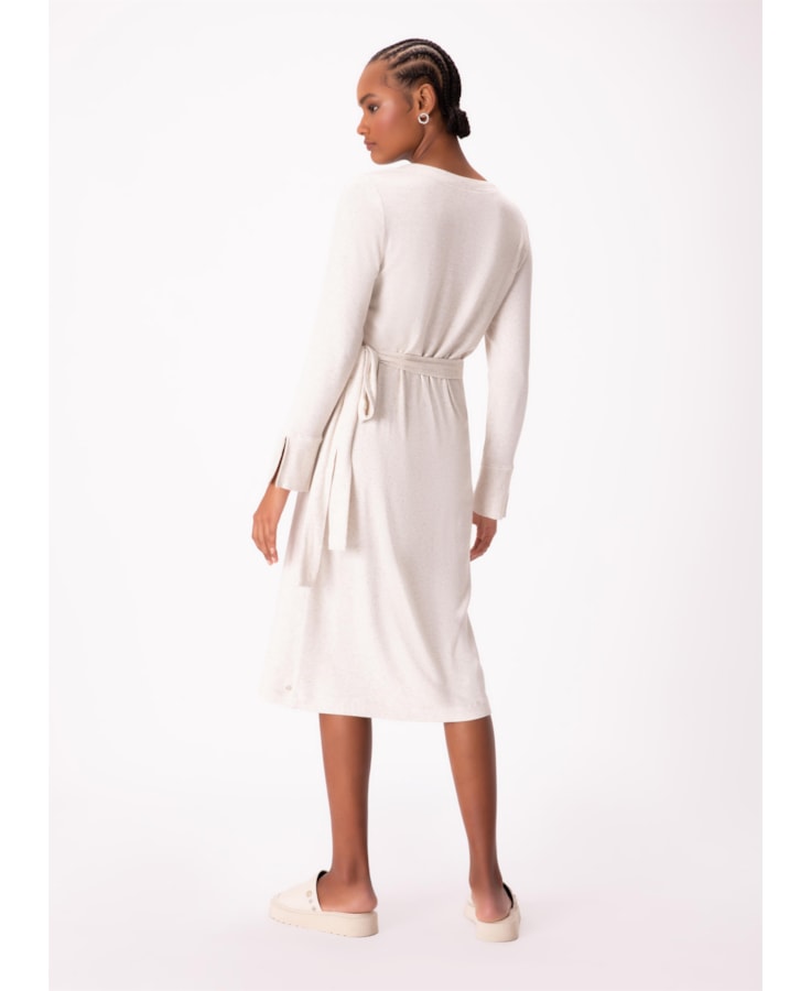 Vestido Linho Amarração Natural