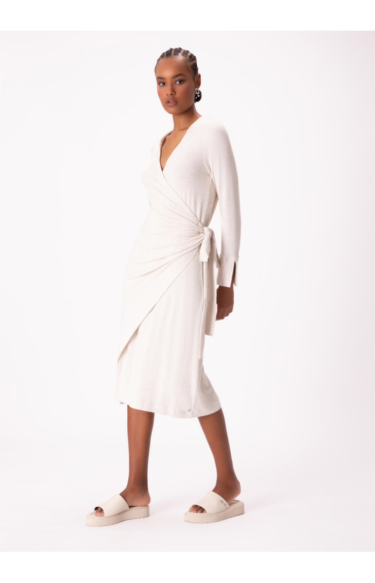 Vestido Linho Amarração Natural