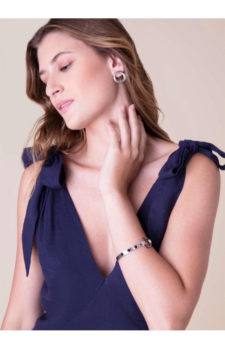 Vestido Linho Midi Marinho