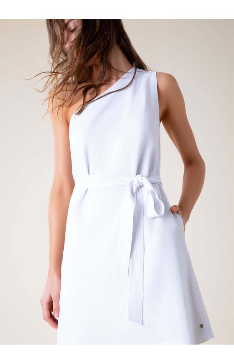 Vestido Linho Washed Branco