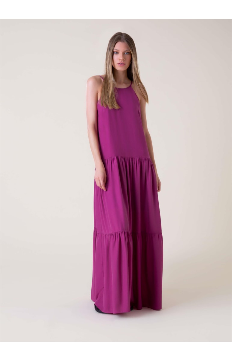 Vestido Longo Visco Soft Violeta
