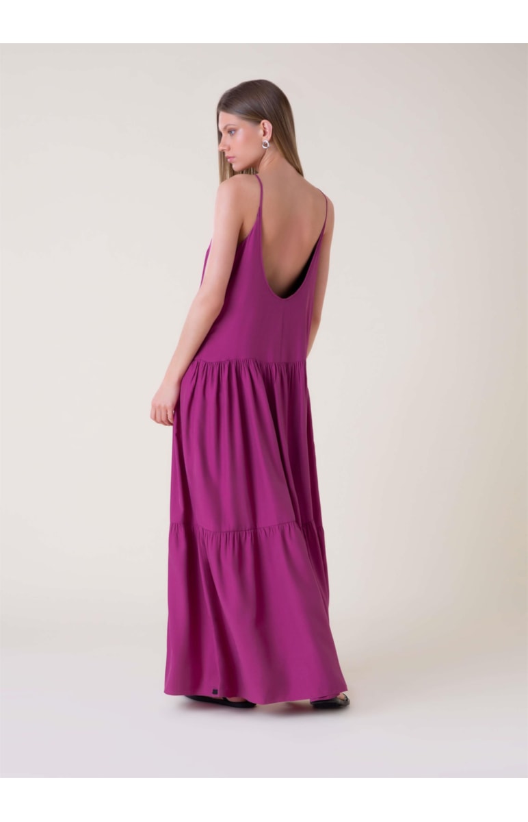 Vestido Longo Visco Soft Violeta