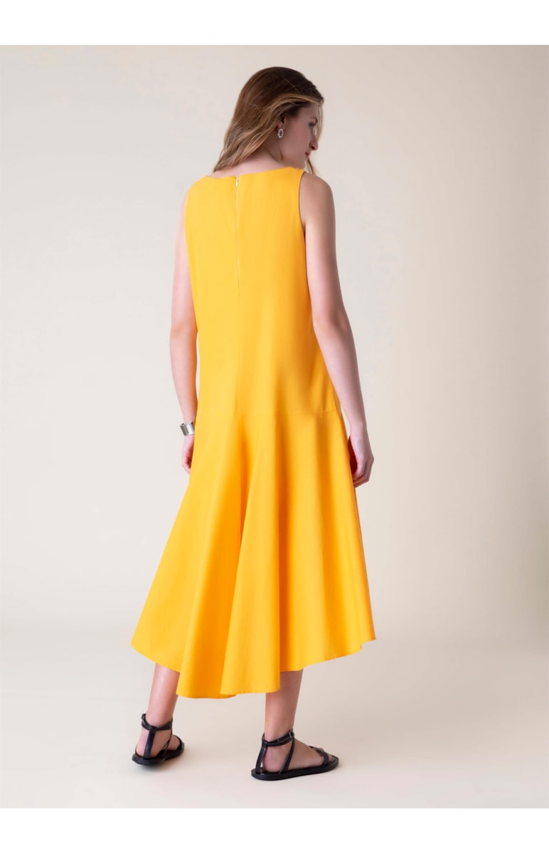 Vestido Midi Blatt Amarelo