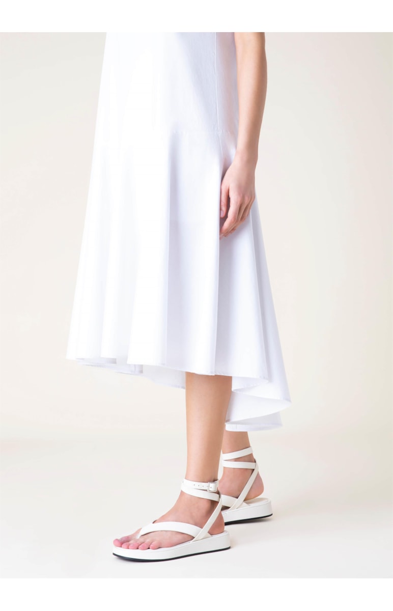 Vestido Midi Blatt Off White