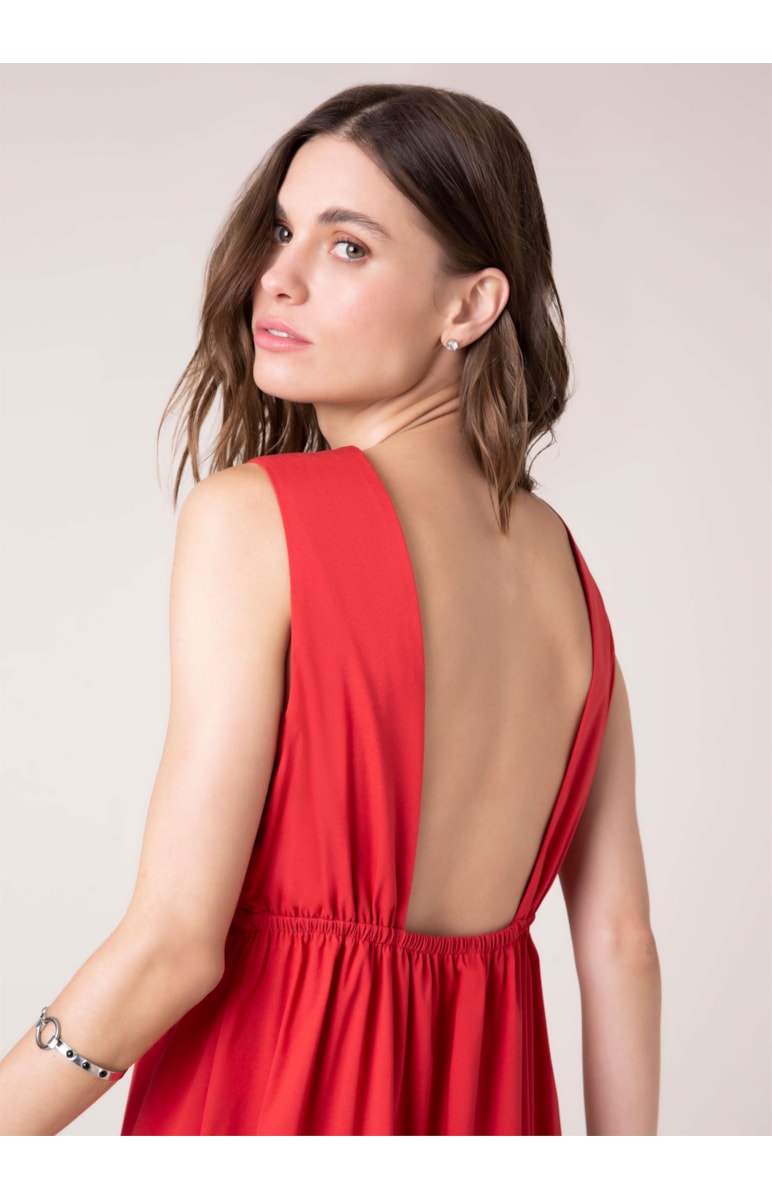 Vestido Midi Colors Vermelho