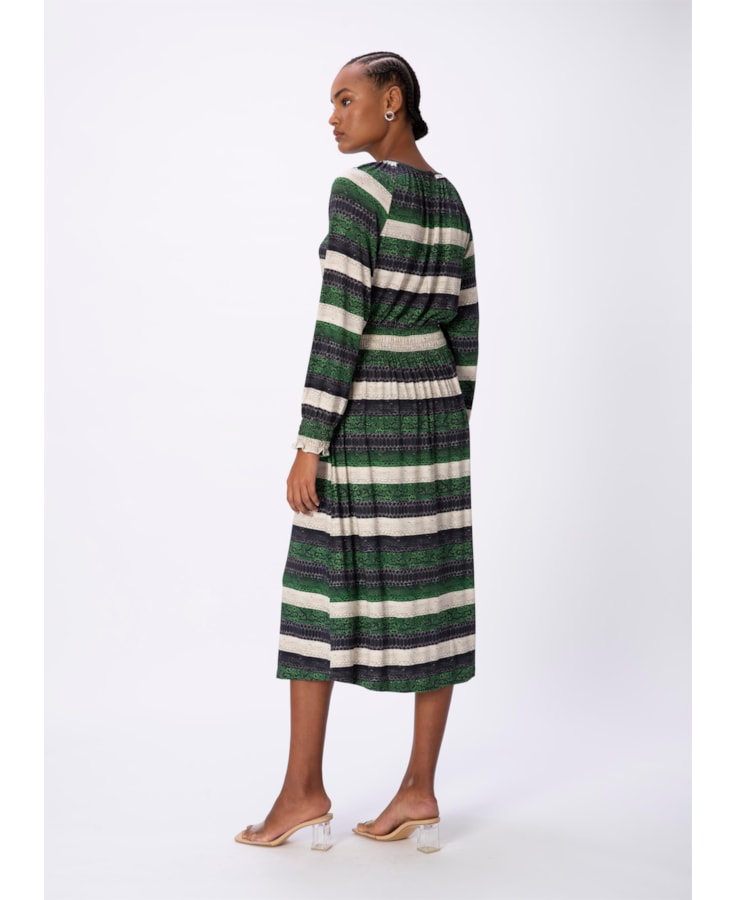 Vestido Midi Estampa Snake Padrao 1